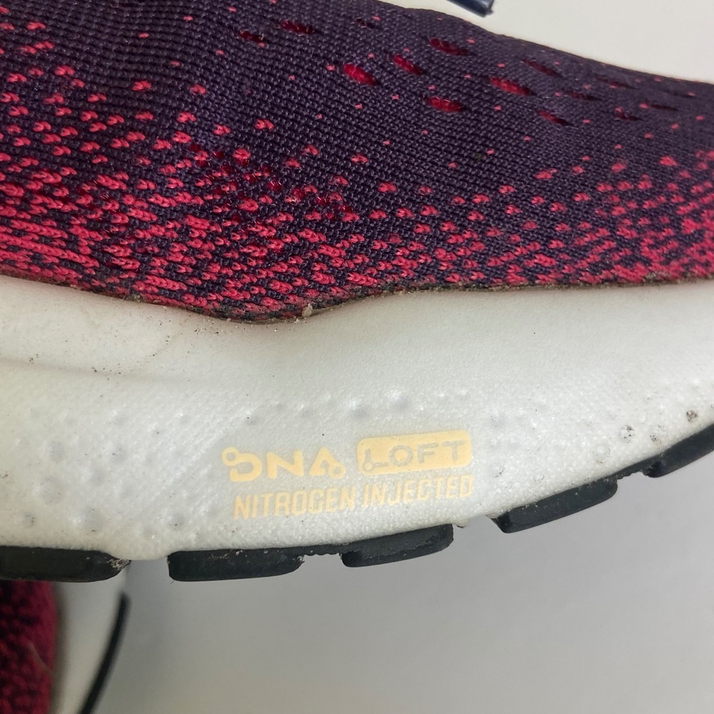 Brooks Ghost 16 Womens 7.5 Wide Running Shoes Pink Navy Blue 1204071D422 - Picture 9 of 10